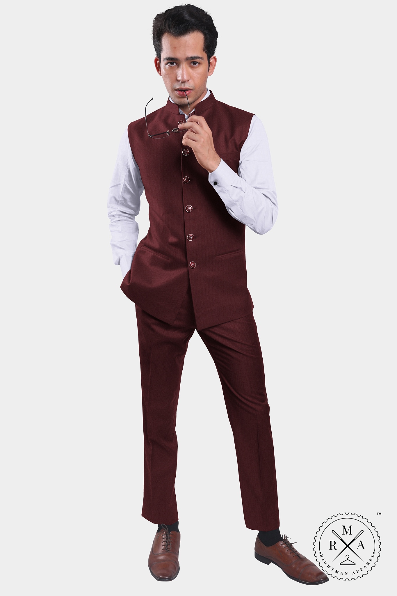 Maroon Half Jacket SU152